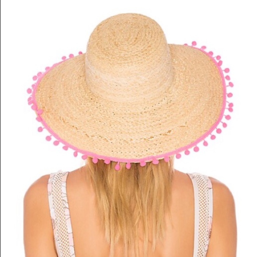 Revolve “Hat Attack” Raffia Braid Lampshade Hat. - image 3